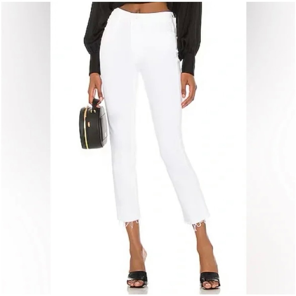 Mother High waisted Rascal Crop Fray in Fairest of themโ All Wash NWT